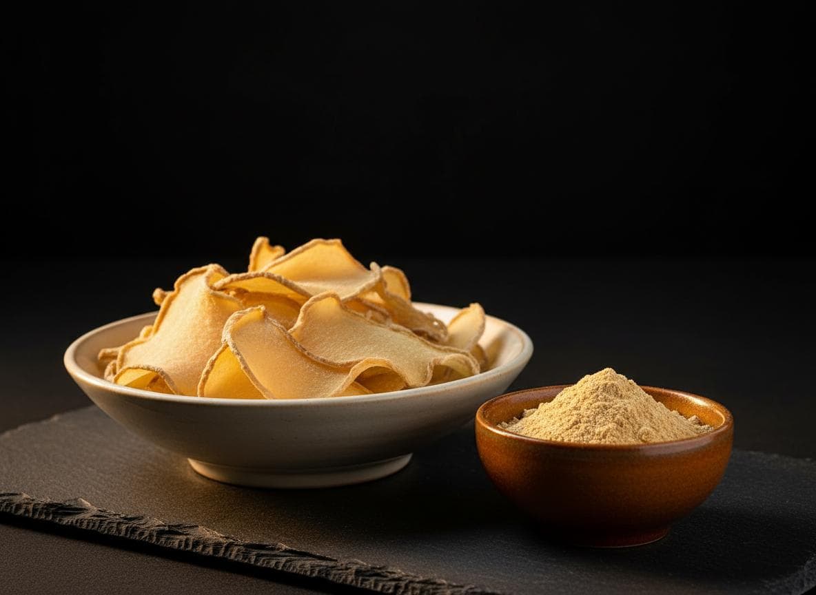 Dried ginger and ginger powder